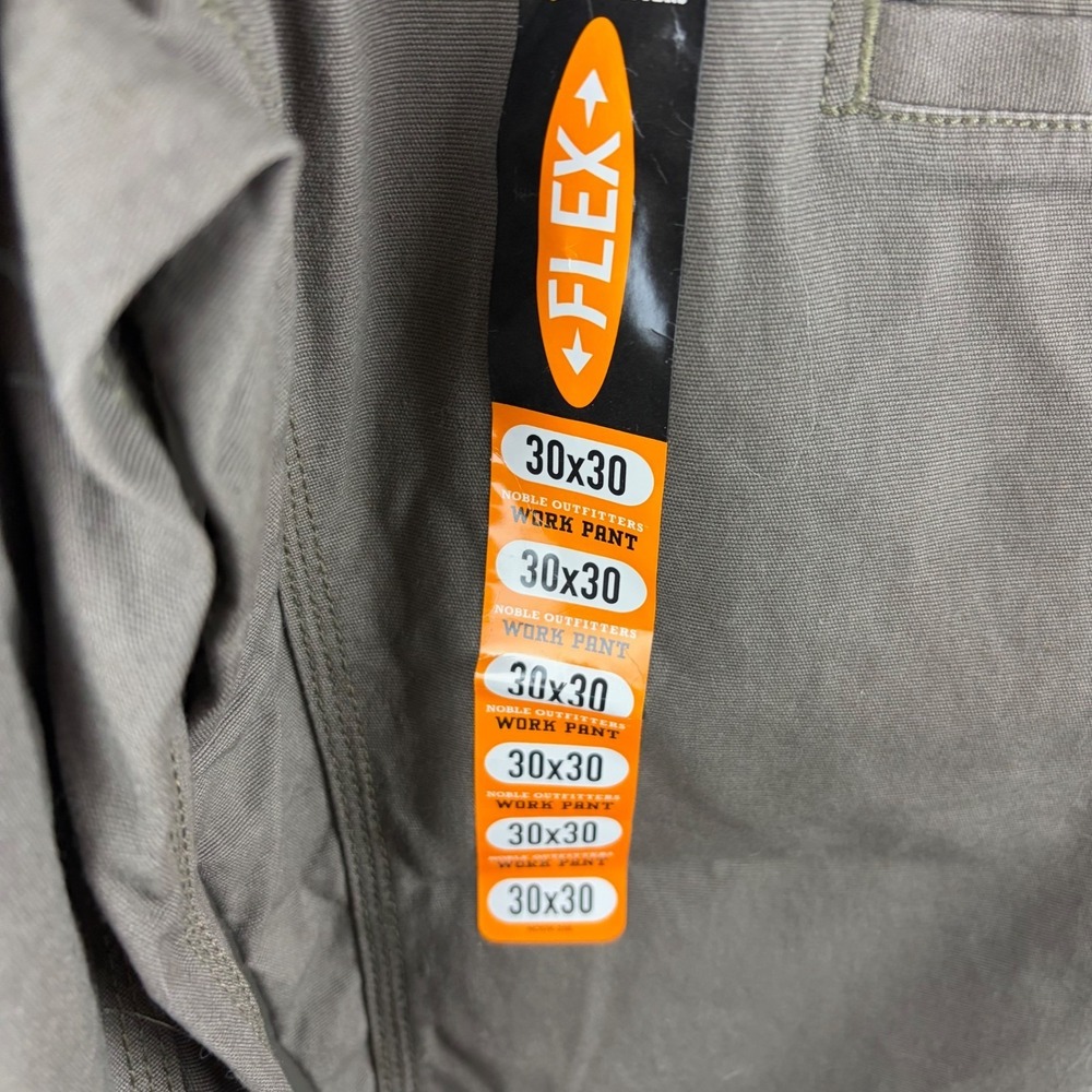 Noble Outfitters Men's Flex Canvas Work Pants Tundra 30x30 Gorpcore Utility - Picture 5 of 16